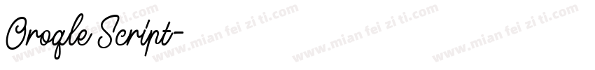 Oroqle Script字体转换
